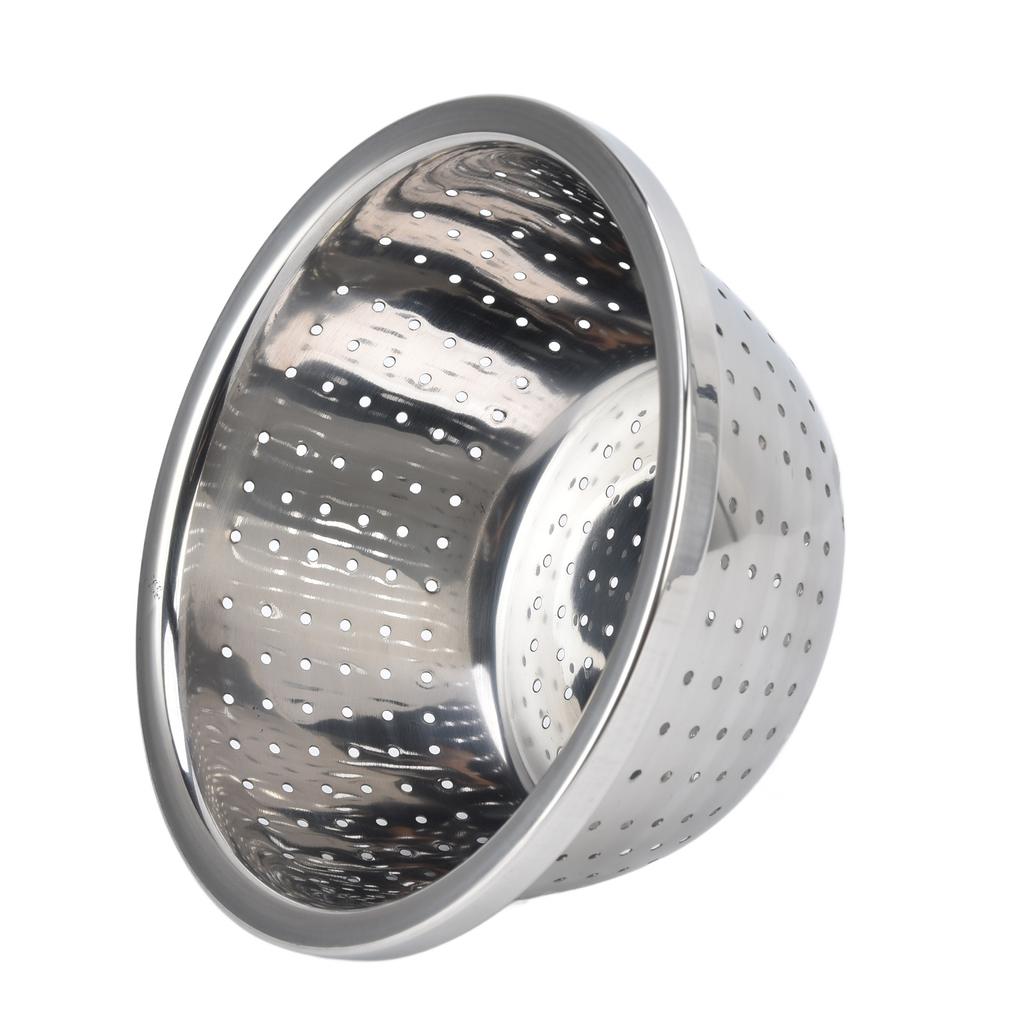 Vegetable Washing Basket Rustproof Multifunction Stainless Steel Colander for Kitchen Household Silver