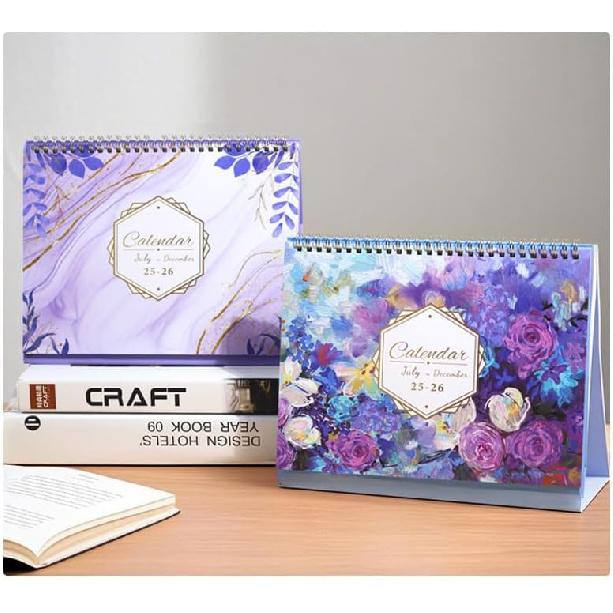 2026 Desk Calendar, 12 Months Standing Flip Calendar,JAN 2026 - DEC 2026, 10" x 8.3", Thick Paper, Strong Binding, Stand Up Calendar, with Memo Pages