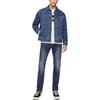 Button-Down Long Sleeve Denim Jacket Men Jackets Dark-Blue LMT0063115FF00F-A03909