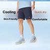Li Ning Versatile Casual Soft Comfortable Sports Shorts Men shorts Navy-Blue AKSW677-2