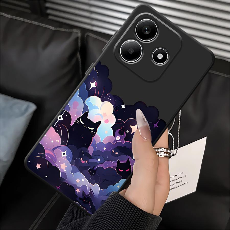 

Phone Cover Case for Xiaomi Redmi Note 14 11S 14C A1 A2 A3 12 11 Pro 13 Pro Plus 9 8 7 12C 13C A4 A5 K40 K80 10 12S Black Cat Redmi 13C 4G