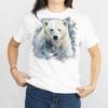 Polar Bear Watercolor Tee, Polar Bear Lover Arctic Wildlife Illustration T-shirt