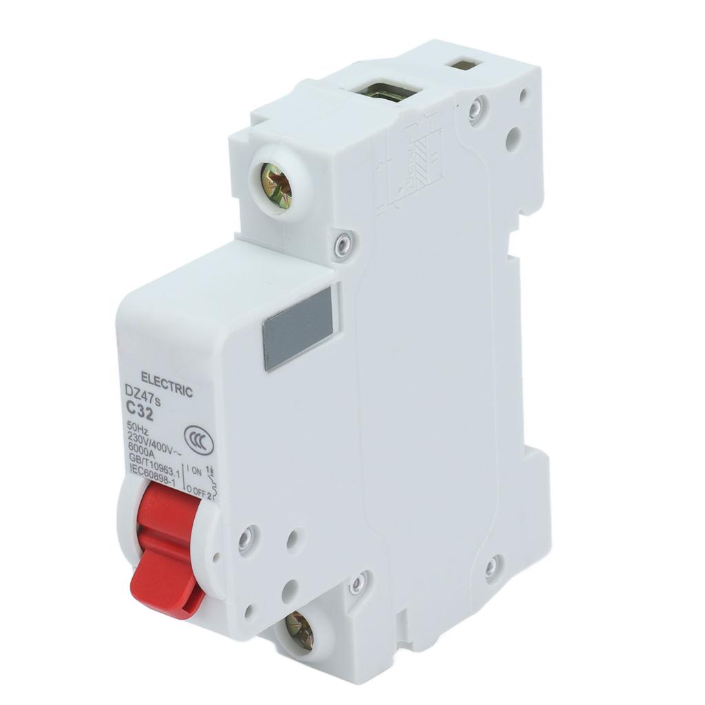 Circuit Breaker Low Voltage 6000A Breaking Capacity 1P DIN Rail Mount 32A 230V 400V