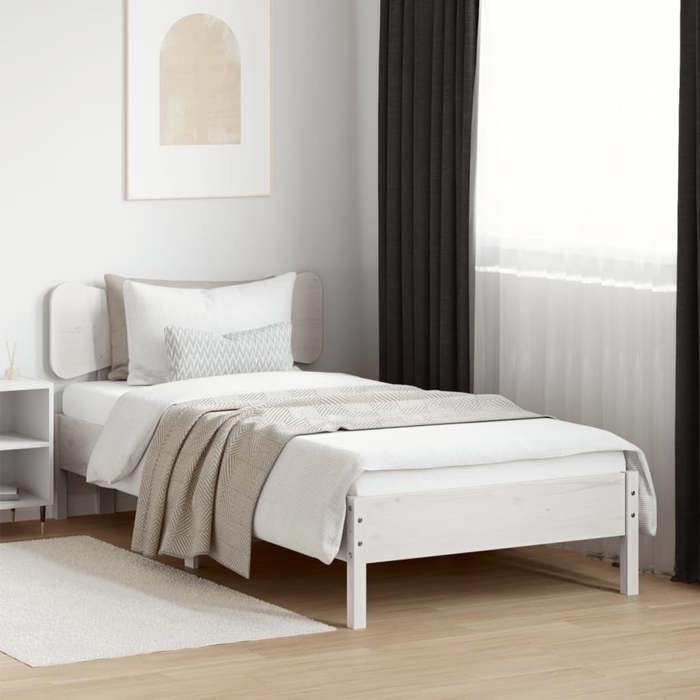 VidaXL Tête de Lit, Tête de Lit avec Pieds, Meuble de Chambre à Coucher, Accessoire de Lit Simple, Tête de Cadre de Lit, 844798