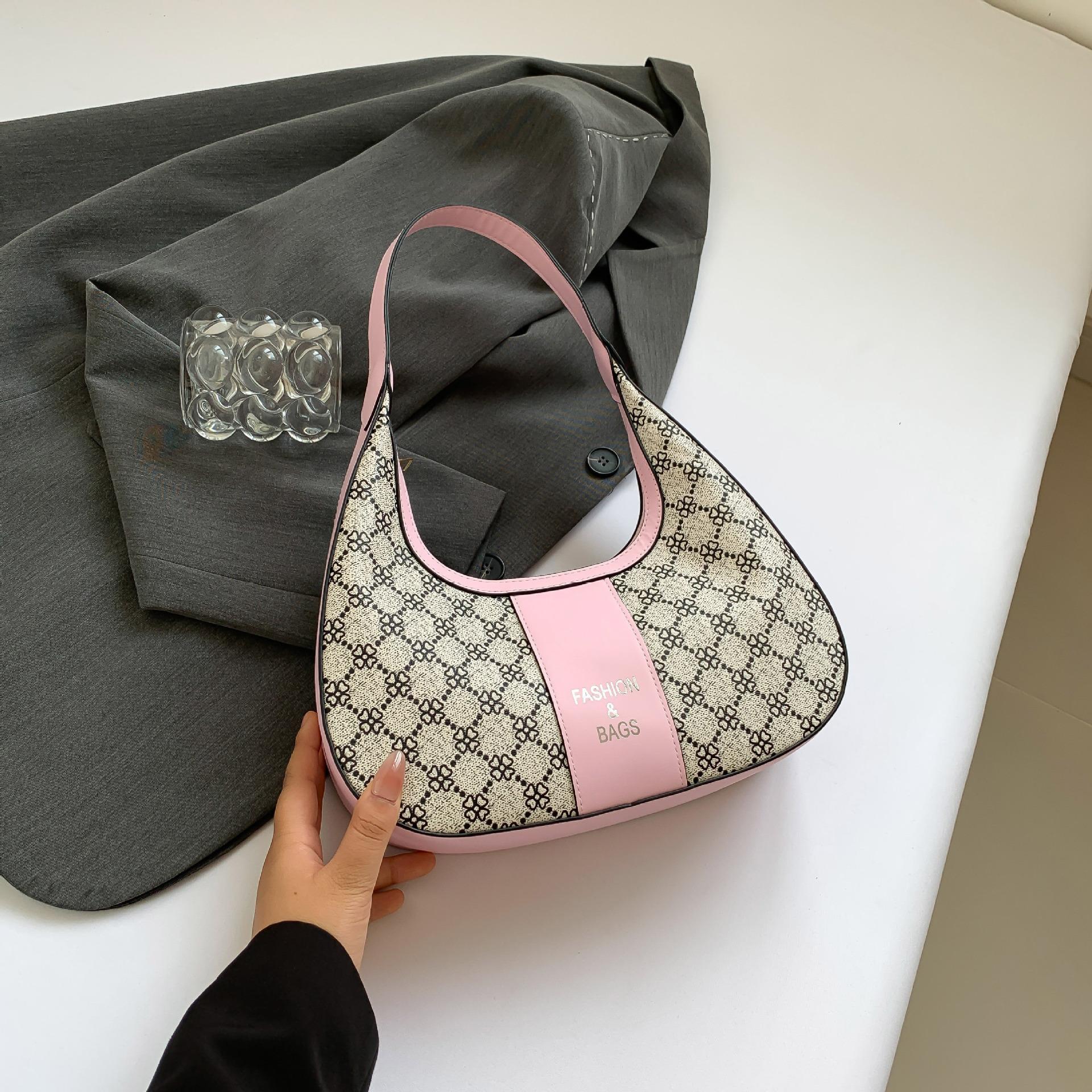 

Новая летняя сумка через плечо, повседневная, нишевая, ретро, легкая, роскошная, модная, сумка через плечо в форме полумесяца