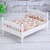 1:12 Mini Doll House Bedroom Bed Model Accessory Room Furniture ToyWhite