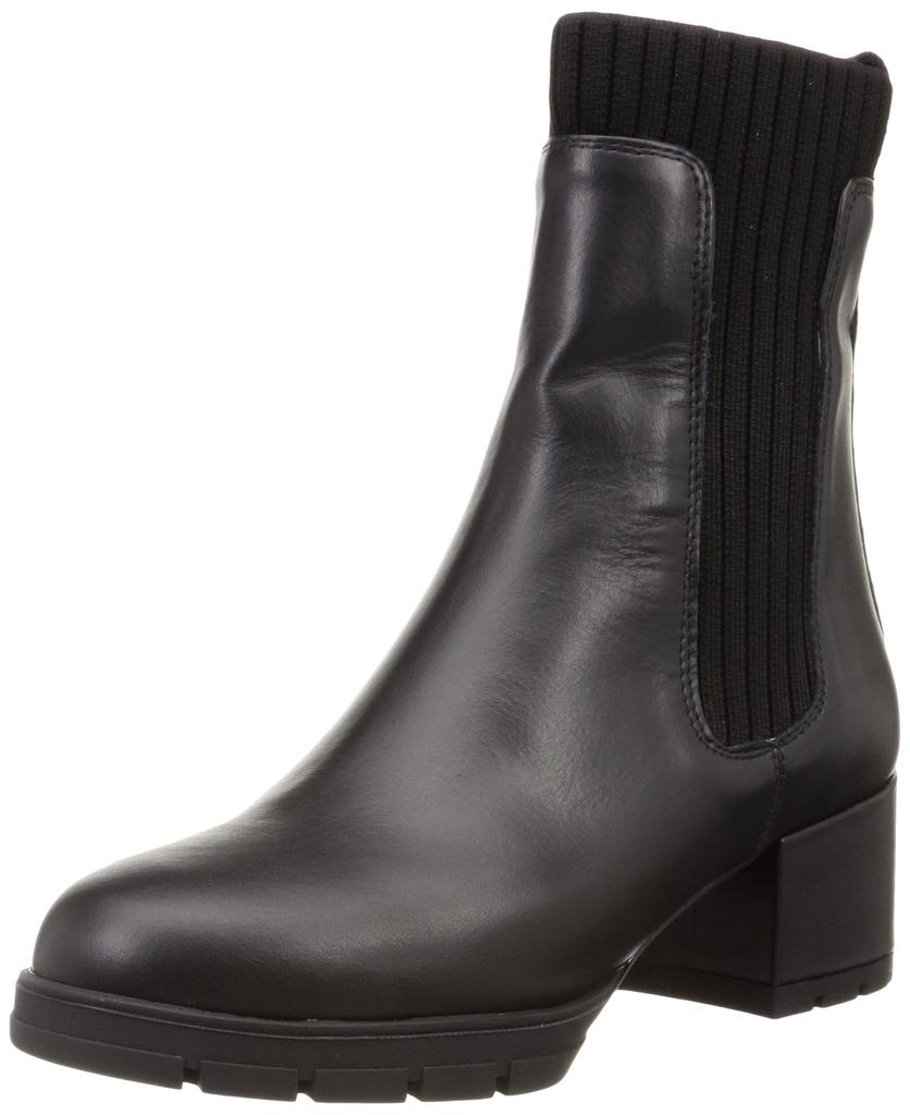 Chelsea Tank Sole Side Gore Short Black [Unisa] Boots, Boots,