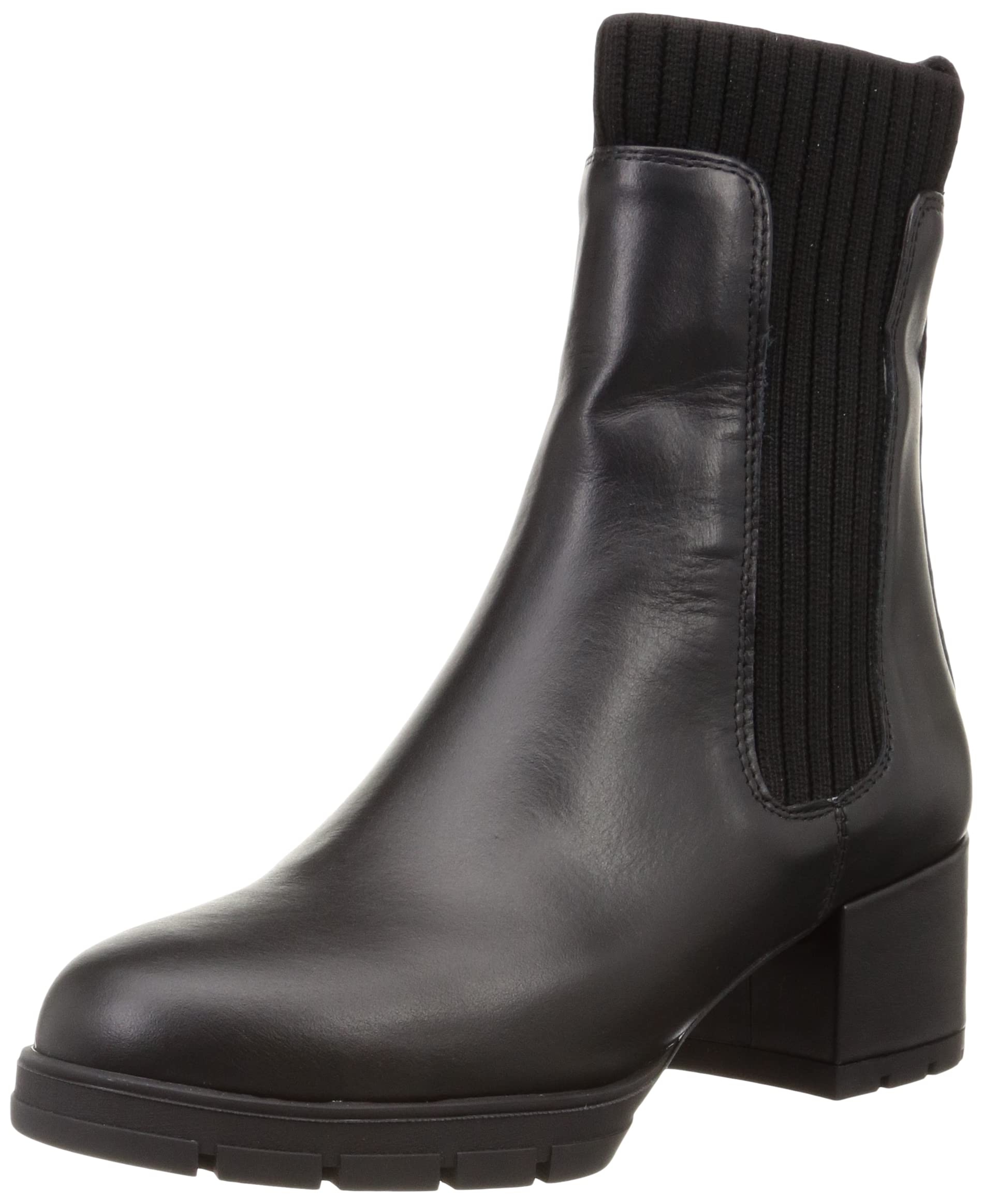 

Chelsea tank sole side gore short black [Unisa] boots, boots, чёрный