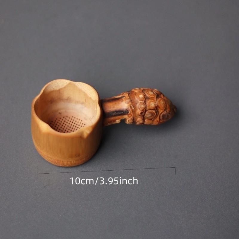1PC Bamboo Root Tea Strainer Tea Ceremony Six Gentlemen's Tea Filters Chinese Style Zen Kung Fu Tea Set Accessories Bamboo Handicrafts