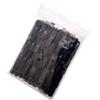 150 Black False Nail Tips Fan with Removal Ring Fake Nails Nail Art Practice Display Nail Polish Color Chart Manicure Tool