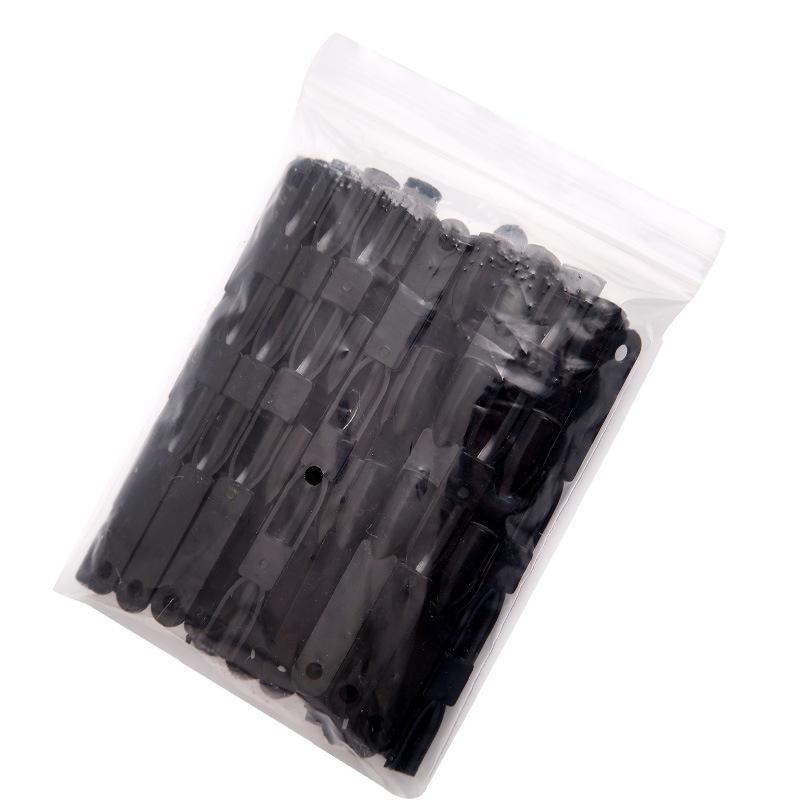 150 Black False Nail Tips Fan with Removal Ring Fake Nails Nail Art Practice Display Nail Polish Color Chart Manicure Tool