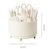 Drehbarer stationärer Organizer 6 Fächer Schreibtisch-Organizer für Kinder Drehbarer Stifte-Organizer Halter Kunstbedarf Organizer