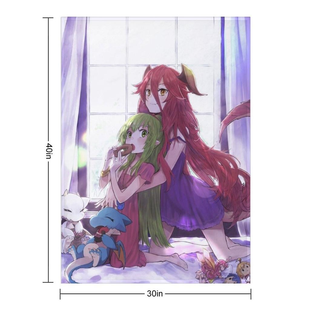 Dragalia lost x Fire Emblem | Notte x Mym Throw Blanket Shaggy Summer cosplay anime valentine gift ideas Blankets