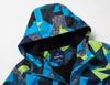 Boys' Camouflage Windproof Waterproof Plus Velvet Jacket for Medium and Large Children
