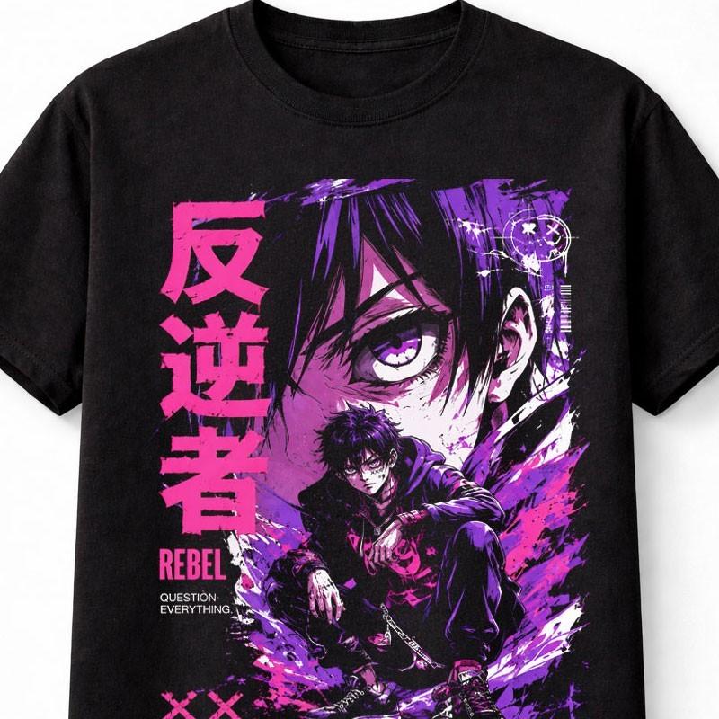 Rebel Question Everything Anime Unisexga Graphic Character Unisex TShirt