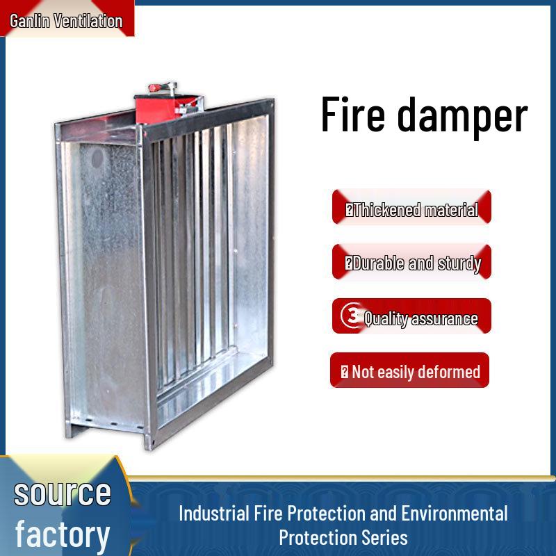 Stainless Steel Electric Fire Damper, Square/Round, 70℃/280℃, Normally Open for Malls & Hotels