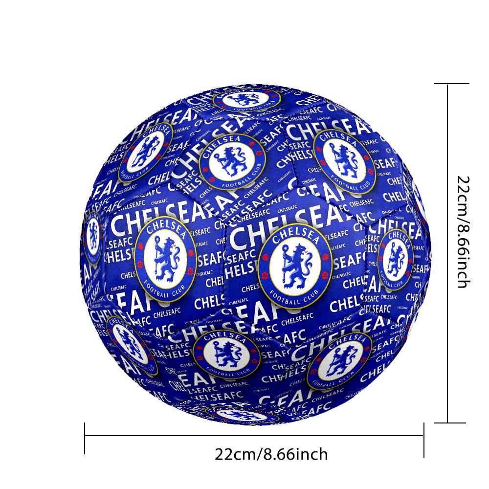 Chelsea FC Theme Size 5 Match Soccer Ball Professional Outdoor Football Soft Touch Training Ball