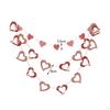 3 Stück DIY Valentinstag Banner, Valentinstags Wimpelketten Schnur, Herz Papiergirlande für