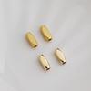 14K Gold Plated Colorfast Beveled Hole Long Strip Seed Beads for DIY Weaving and Handmade Crafts