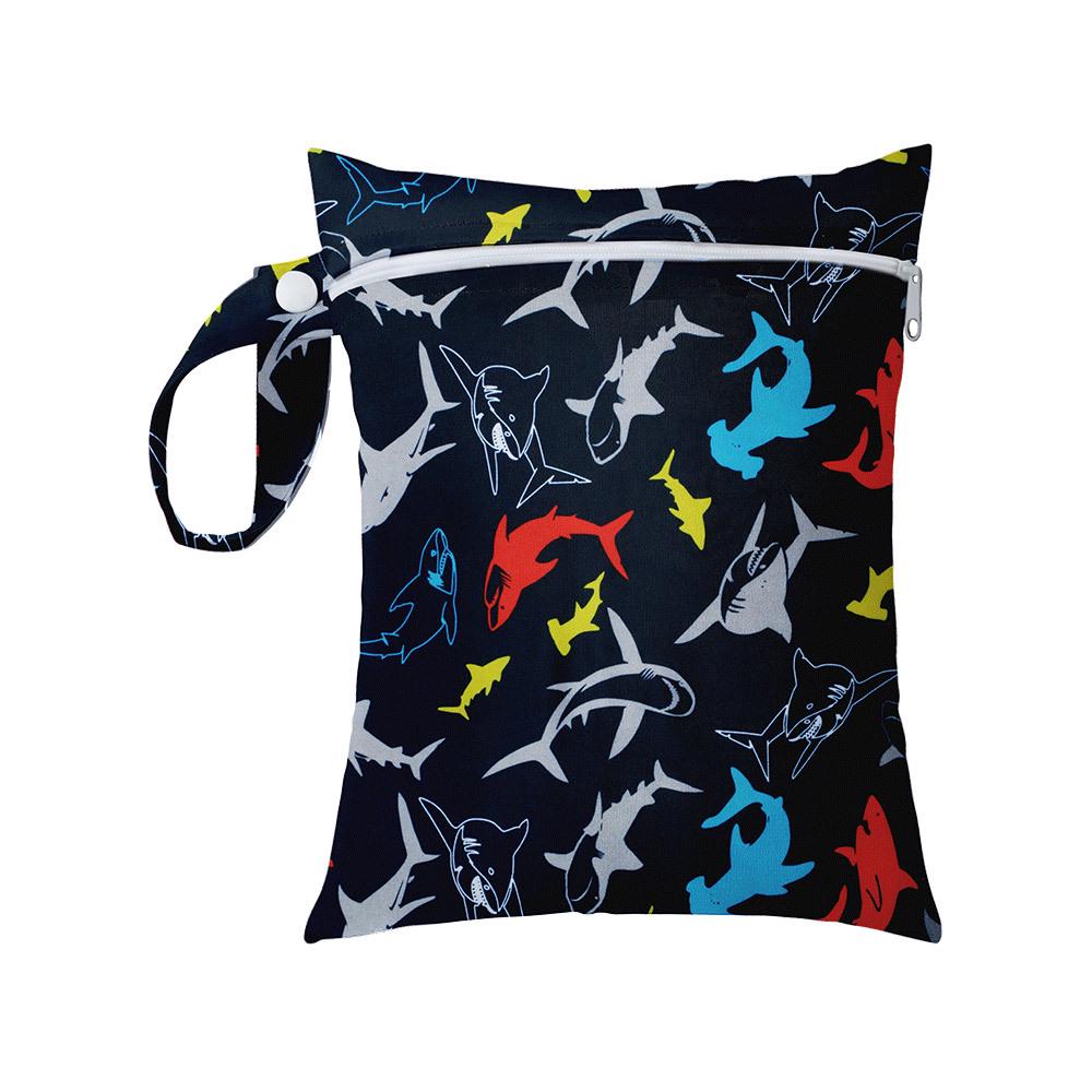 20x25CM Cartoon Print Waterproof Storage Bag - Single Pocket, Wet/Dry, for Baby Stroller