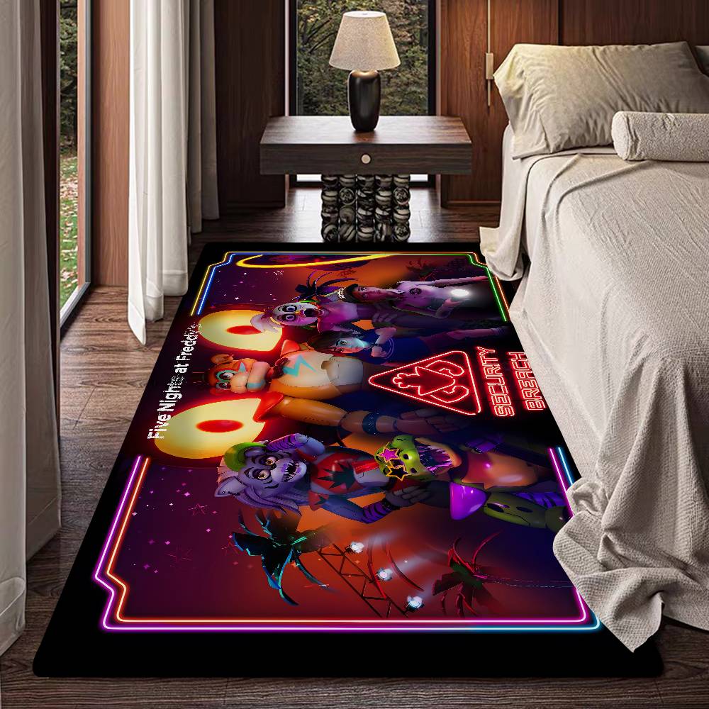F-FNAF Five-nights-At-Freddys Door Mat Kids Room Bedroom Decoration Balcony Anti-Slip Doormat Living Room Doormat Area Rug