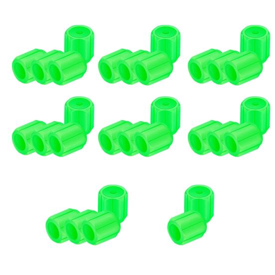 Glow-in-The-Dark Tire Valve Caps Set Universal Waterproof Lights Stem Covers Wear-Resistant Vehicle Tire Valve Caps