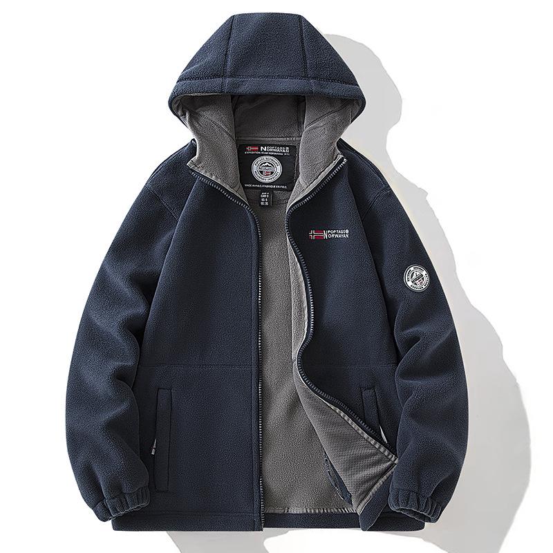 2024 Large Youthful Fleece Hoodie for Middle-aged/Elderly Men & Couples