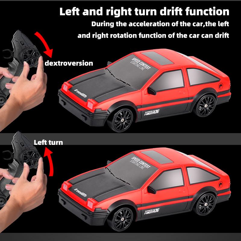 1:24 High-Speed Four-Wheel Drive RC Drift Racing Car Model