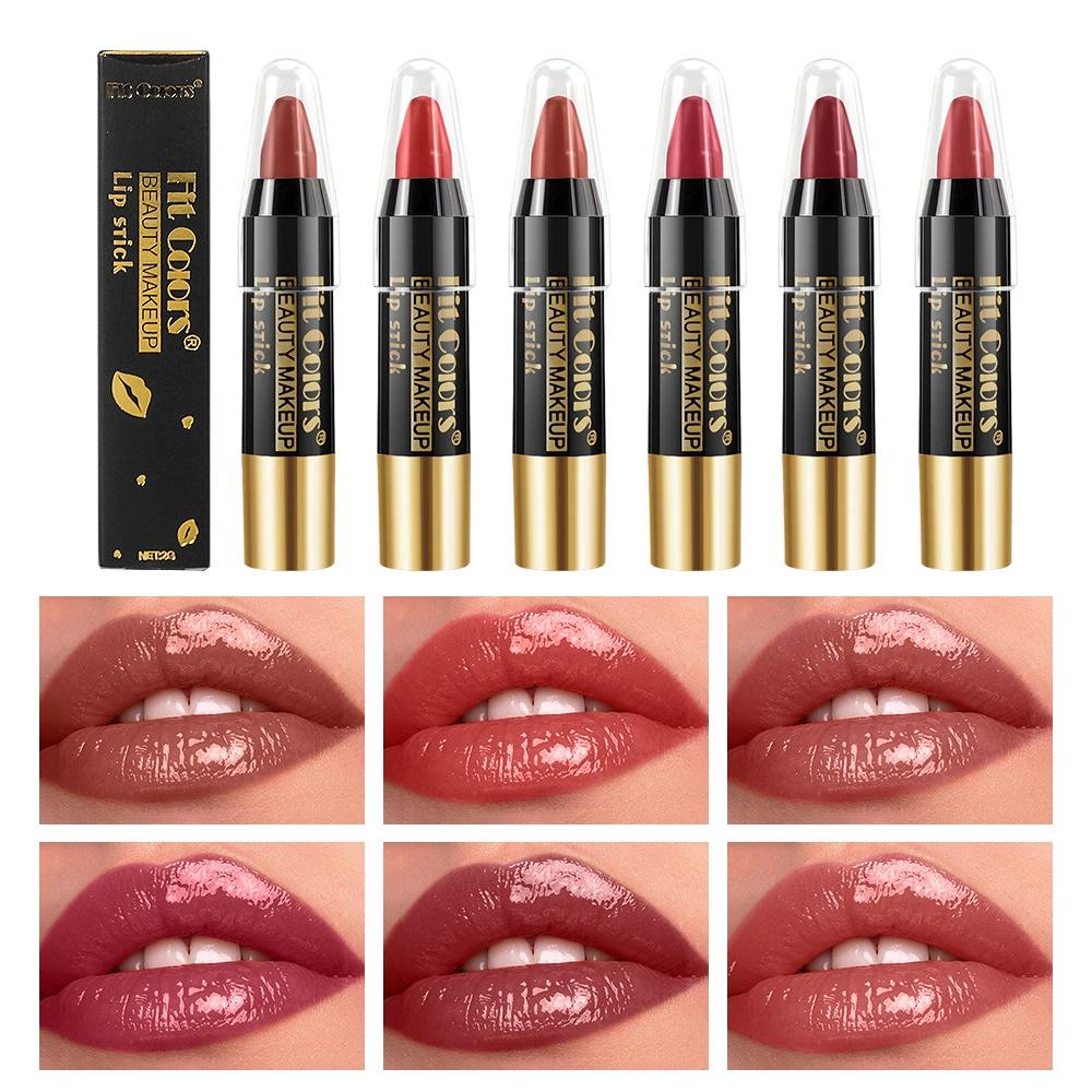 Feuchtigkeitsspendender Lippenstift mit Kreide, samtig, feuchtigkeitsspendender Lipgloss mit Spiegel, hinterlässt keinen Fleck, wasserfester Lippenstift sorgt für ein schönes, glänzendes Lippen-Make-up