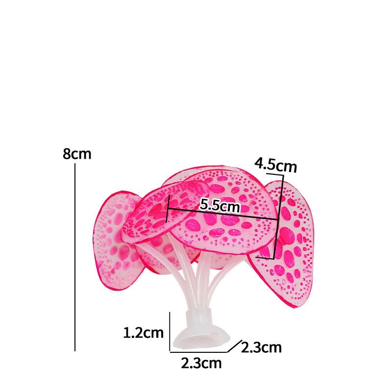 

Имитация искусственного растения гриб коралл силикон аквариум подводная трава водоросли аквариум аквариум украшение орнамент