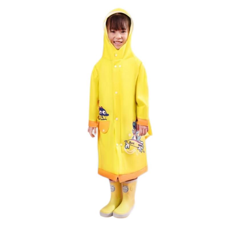 Children s Cartoon EVA Raincoat with Bookbag Slot 2XL