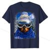 Rottweiler Dog in Winter Ski Snowboarding Sport Wear T-Shirt Cheap Tops Shirt Personalized T Shirts Cotton Classic