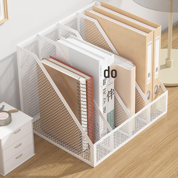 Metal Office Desk File and Bookshelf Organizer