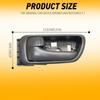 Door Handle For 2002-2006 Toyota Camry Chrome Gray Front Rear Left Right Inner