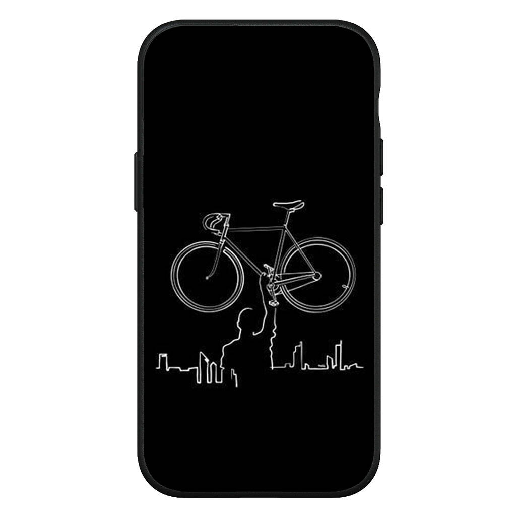 For Samsung Galaxy S25 S24 S23 iPhone 17 16 15 Xiaomi Redmi Note 14 13 12 11 Plus Pro Max XR A37 A57 Phone Case Mountain Bike Cycling Art OPPO Huawei