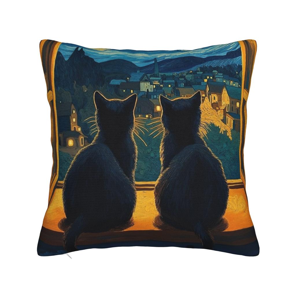 Van Gogh (2) Pillow Cover  Vintage Pillow Case For Chair Sofa Home Decor Soft Pillowcases Gift Idea