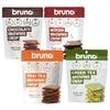 Bruno Snack Crispy Brownie 4-Flavor Set Chocolate Mocha Thai Tea Green Tea 60g Each