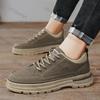 Men's Platform Boots Fashion Casual Desert Trendy Versatile Non-slip Sports New Comfortable Hiking Shoe Work Boot Bota Masculina