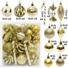 29/36/40pcs Christmas Ball Silver Red Christmas Tree Hanging Pendants Printed Special-shaped Gold Christmas Spheres  New
