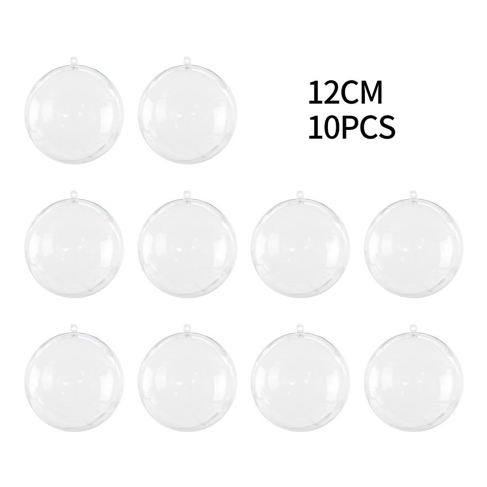 Fine Quality Clear Plastic Baubles for DIY Christmas Projects and Gifts