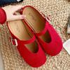 Fashion Fashion Round Toe Shallow Flat Sandals Women High Quality Faux Suede Ballet Flats Women Elegant Comfort Soft Sole Casual Shoes