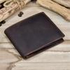 Newsbirds Men Wallet Genuine Leather Soft Short Purse Crazy Horse Leather Male Wallets Vintage Card Holders for Men 2026 Hot
