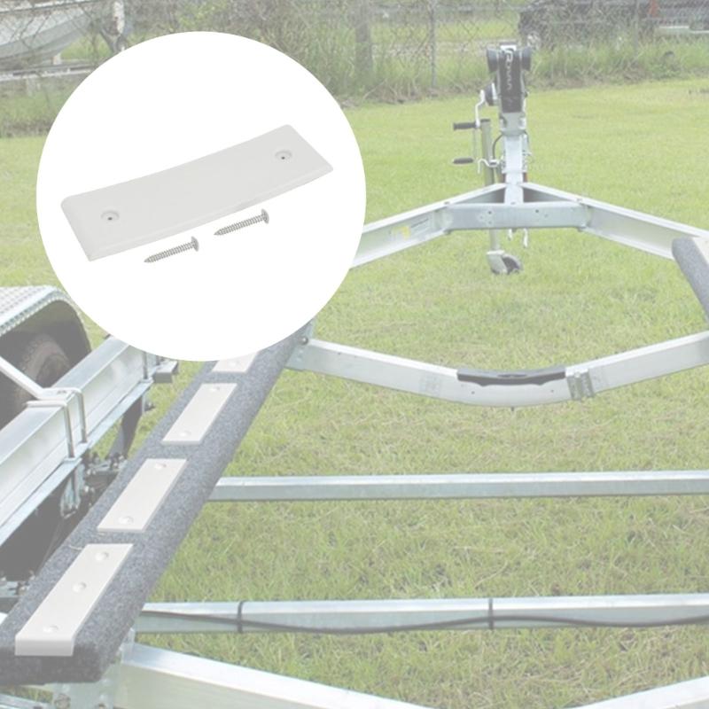 Marine Trailer Bunk Slide Pads With End Caps for Boat Trailers ABS Material Strong & Corrosion Resistant for 3X10 Inch