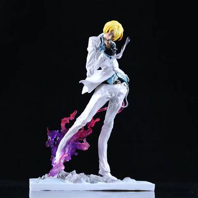 One Piece Anime Figur Vinsmoke Sanji Stehendes Trittmodell PVC Statue Sammlung Schreibtisch Dekoration Schmuck Spielzeug Kinderfreundlich Unterhaltsam Spaß Spielen