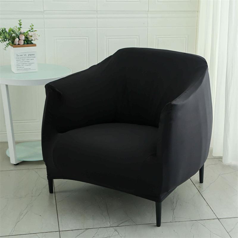 All-inclusive Tub Chair Cover Furniture Protector Stretch Fabric Armchair Sofa Cover Internet Cafe Bar Office Couch Slipcover