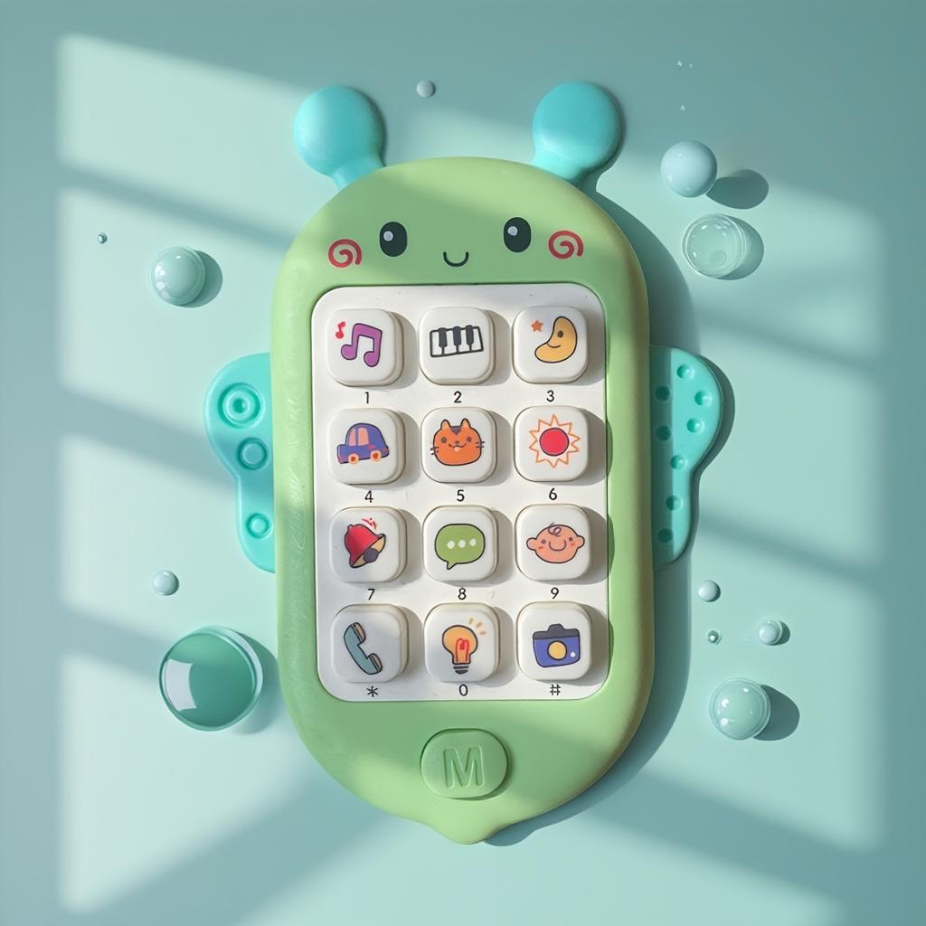 Musical Toy Cell Phone for Kids with Lights and Sounds, Interactive Learning Pretend Play Toy for Babies and Toddlers, Batteries Not Included
