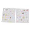 2PCS Decorative Stickers Cute Cartoon Self Adhesive Sticker Colorful PVC Sticker for   Album Planner Scrapbook