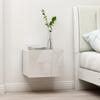 Day and Night - Day and Night Nightstands 2 Units Glossy White Plywood 40x30x30 Cm