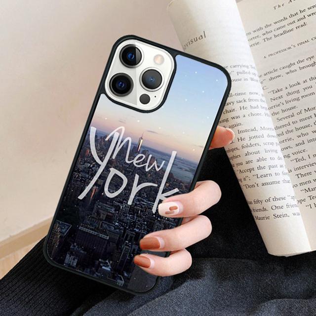 NEW YORK AMERICAN CITY Phone Case Back Cover for iPhone 17 Air 16 15 14 13 11 12 Pro Max Plus Fundas Coque