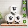 Creative Sheep Tissue Holder Stand Animal-Shaped Tissue Dispenser Eco-Friendly Material Cute Bathroom Organizer Decor Gift